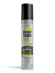 KERATIN PRO Style Лак для волос БЕЗУПРЕЧНЫЙ ОБЪЕМ И ФИКСАЦИЯ экстрасильная фиксация 215 мл.