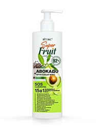SuperFRUIT АВОКАДО+фруктовый микс SOS сыворотка для восстановления волос 15 в 1, 200 мл.